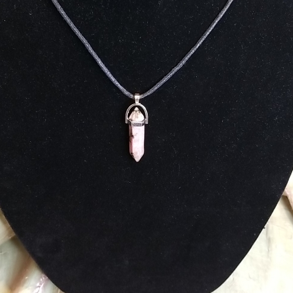 Rhodonite stone rope choker - Picture 2 of 3